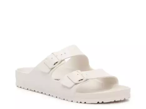 Сандалии Arizona Essentials Slide Sandal Birkenstock, бежевый/слоновая кость