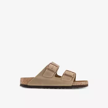 Сандалии Arizona из искусственной кожи с двумя ремешками Birkenstock, коричневый