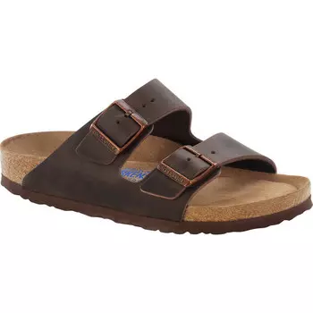 Сандалии Arizona из мягкой кожи, промасленные Birkenstock, коричневый