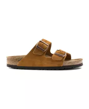Сандалии Arizona на мягкой стельке из замши Birkenstock, коричневый