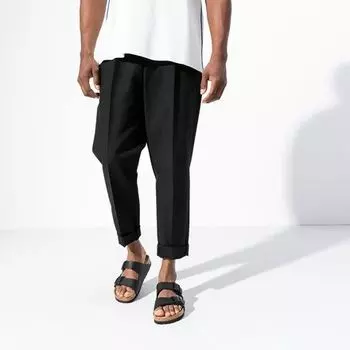 Сандалии Arizona с мягкой стелькой мужские Birkenstock, цвет Black Birko Flor