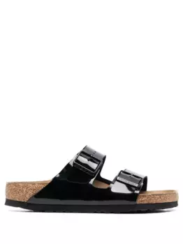 Сандалии Arizona с пряжками BIRKENSTOCK, черный