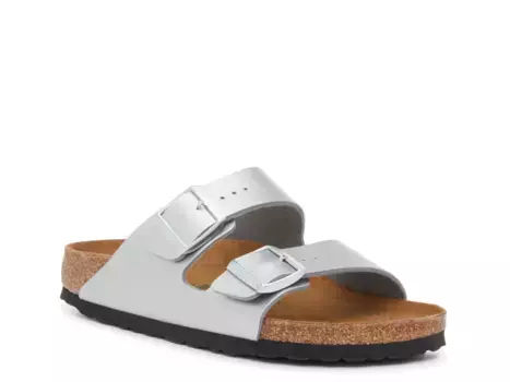 Сандалии Arizona Sandal Birkenstock, серебряный/металлик