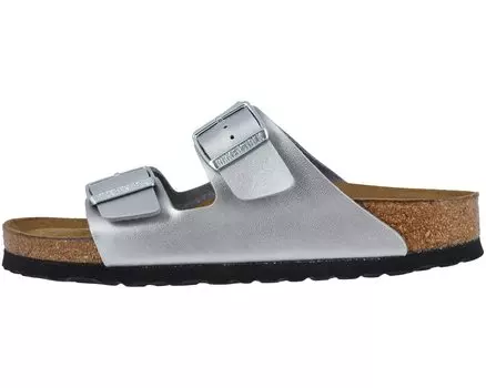 Сандалии Arizona Soft Footbed Birkenstock, сильвер бирко-флор