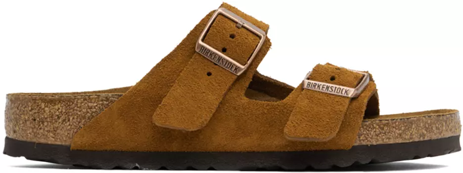 Сандалии Arizona Soft Footbed Regular Tan Birkenstock, Mink