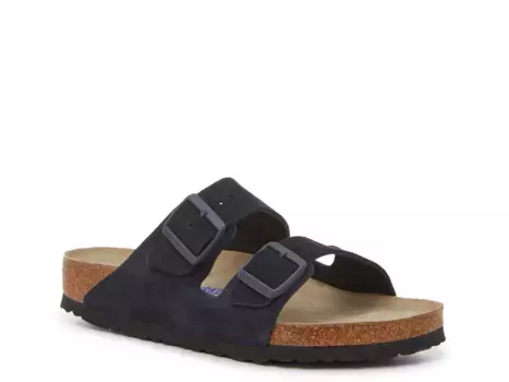 Сандалии Arizona Soft Footbed Sandal Birkenstock, темно-синий