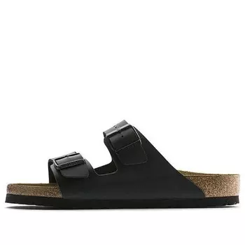 Сандалии arizona version black brown slippers Birkenstock, черный