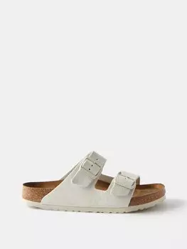 Сандалии arizona замшевые Birkenstock, белый