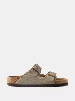 Сандалии arizona замшевые Birkenstock, бежевый