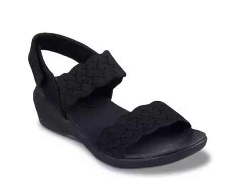 Сандалии Arya On The Rise Wedge Sandal Skechers, черный