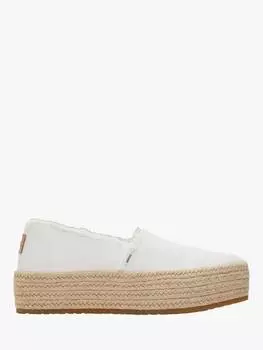 Сандалии- эспадрильи valencia на платформе TOMS, белый