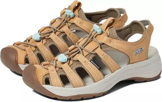 Сандалии Astoria West Leather KEEN, цвет Doe/Blue Glass