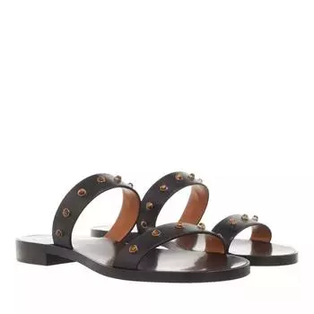 Сандалии aurna studded flat slides Chlo, черный