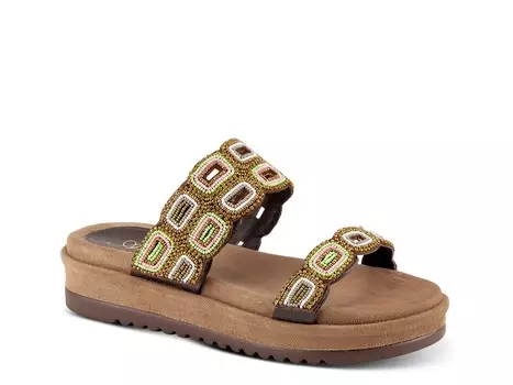 Сандалии Azura Regency на танкетке, бронзовый