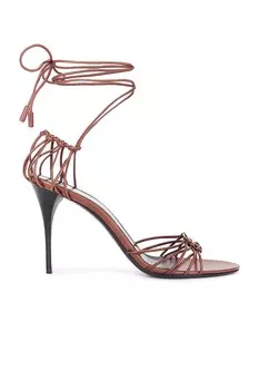 Сандалии Babylone Saint Laurent, цвет Aesthetic Brown