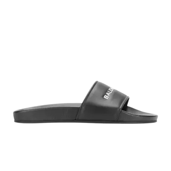 Сандалии Balenciaga Balenciaga Wmns Pool Slides 'Black White', черный