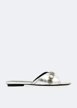 Сандалии Balenciaga Cagole, серебряный