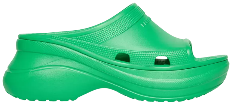 Сандалии Balenciaga Crocs x Balenciaga Wmns Pool Slide Sandal 'Green', зеленый