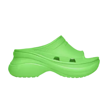 Сандалии Balenciaga Crocs x Balenciaga Wmns Pool Slide Sandal 'Neon Green', зеленый