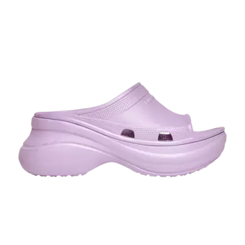 Сандалии Balenciaga Crocs x Balenciaga Wmns Pool Slide Sandal 'Light Purple', фиолетовый