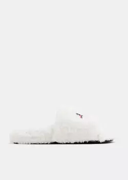 Сандалии Balenciaga Furry Slide, белый