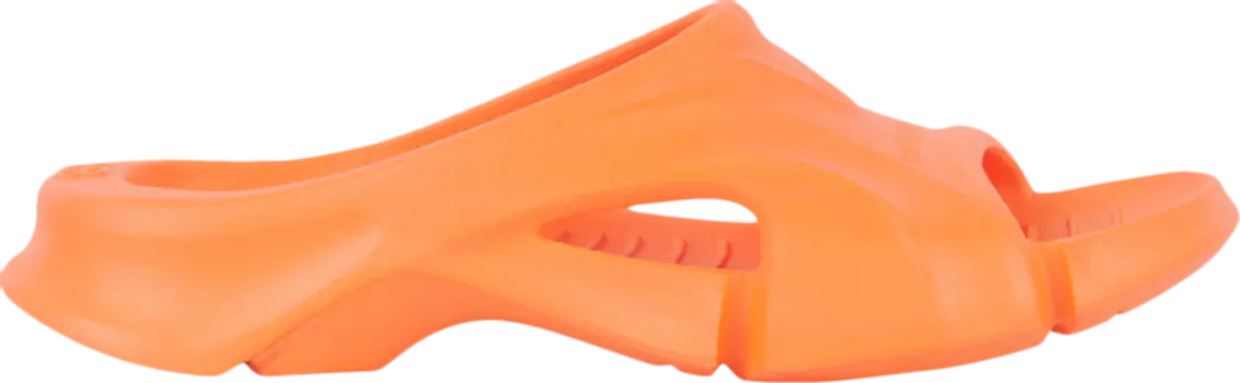 Сандалии Balenciaga Mold Slide Sandal Fluo Orange, оранжевый