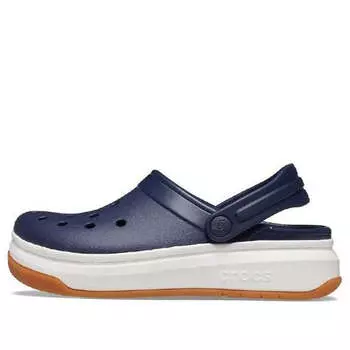 Сандалии band full force thick sole sandals blue white Crocs, синий