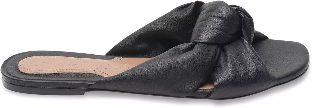 Сандалии BCBGMAXAZRIA Tinsley Knotted Flat Sandal, черный