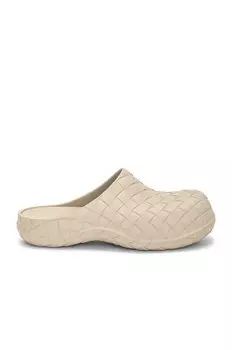 Сандалии Beebee Clog Гелевая резина Bottega Veneta, цвет Metallic Mist