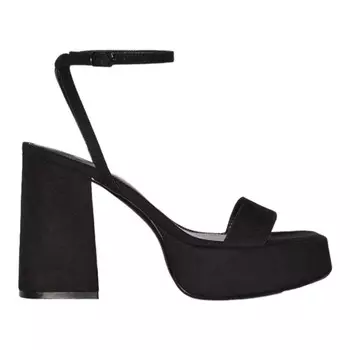 Сандалии Bershka High-heel Platform, черный