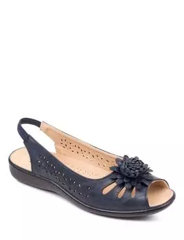 Сандалии без шнуровки с открытым носком и эластичным каблуком Chums, синий