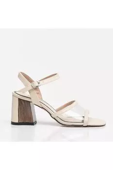 Сандалии - Бежевый - Блок Hoti, бежевый