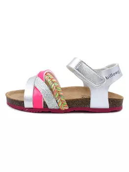 Сандалии billowy, цвет silber/pink