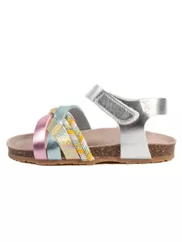 Сандалии billowy, серебряный