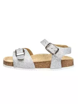 Сандалии billowy, серебряный