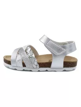 Сандалии billowy, серебряный