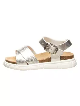 Сандалии billowy, серебряный