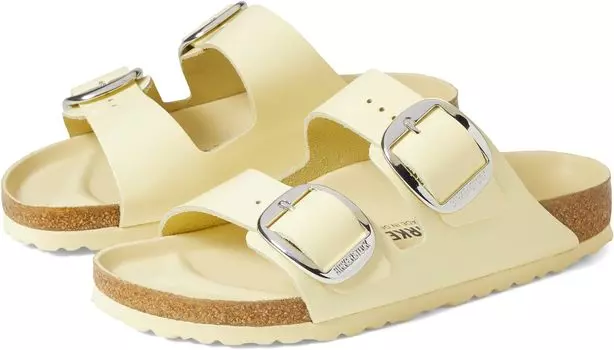 Сандалии Birkenstock Arizona Big Buckle High Shine, цвет High Shine Butter Leather