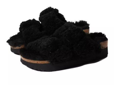 Сандалии Birkenstock, Arizona Big Buckle Platform Teddy by Papillio