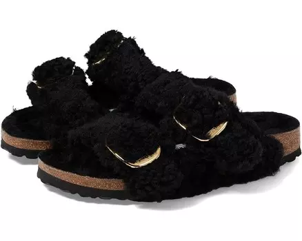 Сандалии Birkenstock Arizona Big Buckle Teddy, черный