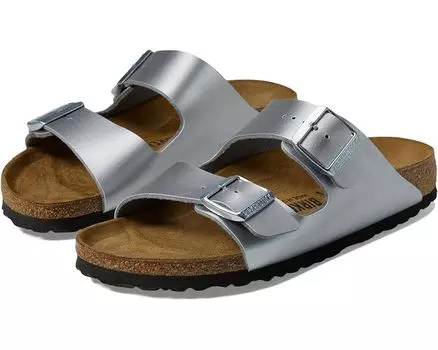 Сандалии Birkenstock Arizona Birko-Flor, серебряный