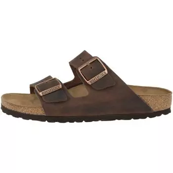 Сандалии Birkenstock Arizona Fettleder normal, коричневый