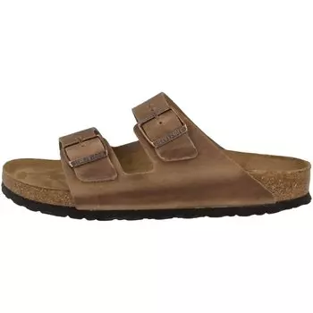Сандалии Birkenstock Arizona geltes Nubukleder schmal, коричневый