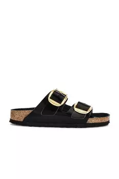 Сандалии BIRKENSTOCK Arizona High Shine Big Buckle, цвет High Shine Black