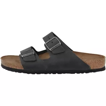 Сандалии Birkenstock Arizona Nubukleder schmal, черный