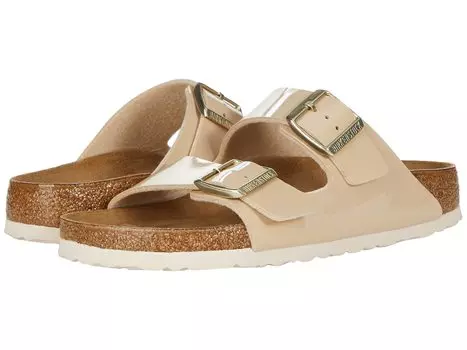 Сандалии Birkenstock Arizona Patent, цвет Sand Patent Birko-Flor