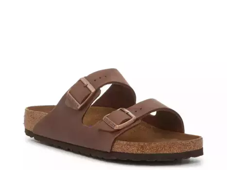 Сандалии Birkenstock Arizona Slide - мужские, темно-коричневые