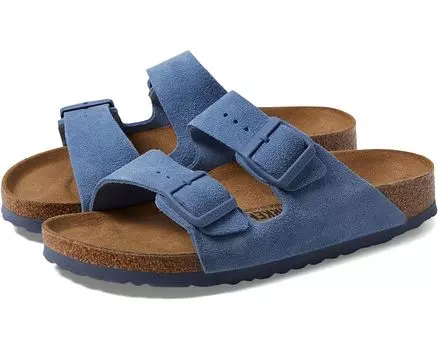 Сандалии Birkenstock Arizona Soft Footbed - Suede, цвет Elemental Blue
