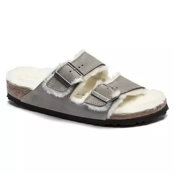Сандалии Birkenstock Arizona Vl Stone Coin Lammfell, серый