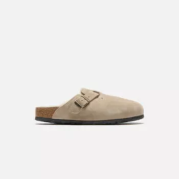 Сандалии Birkenstock Boston, цвет Shearling Suede/Shearling Taupe/Sandcastle